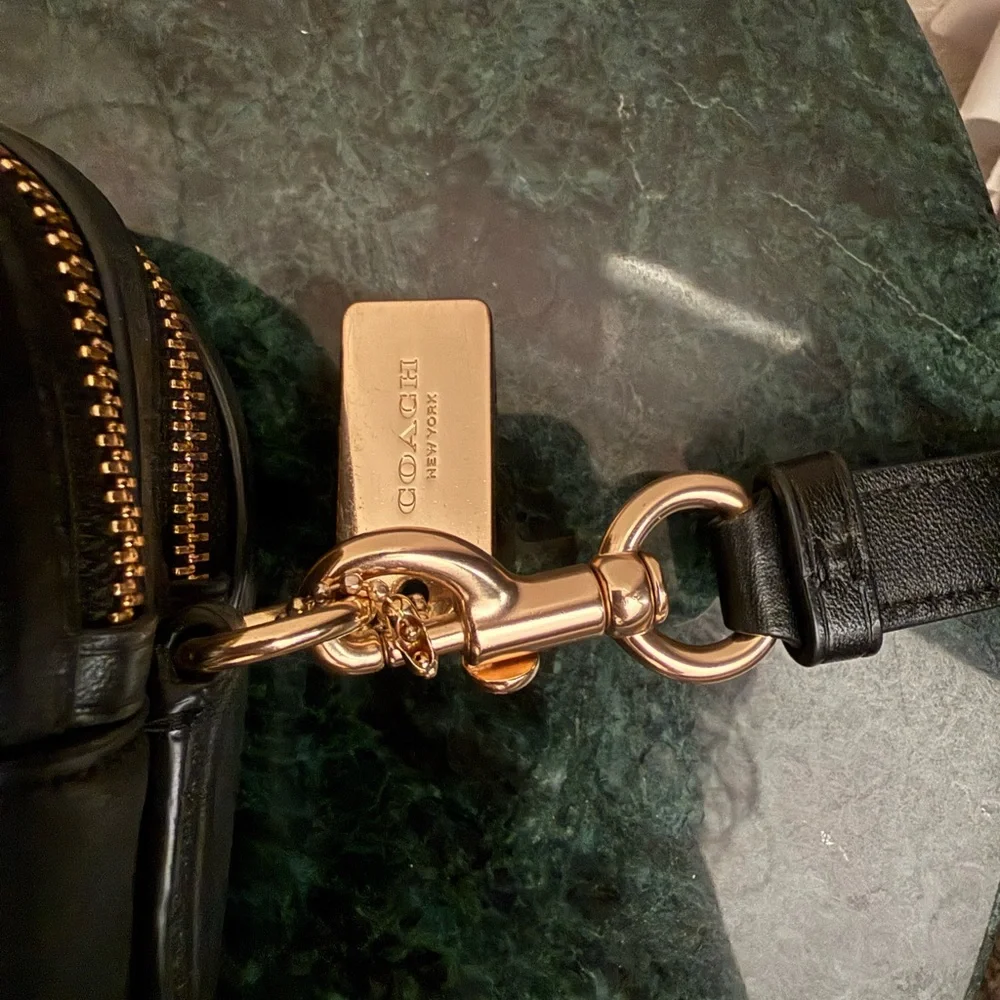 COACH | JESS CROSSBODY CAMERA BAG | BLACK | GOLD HARDWARE